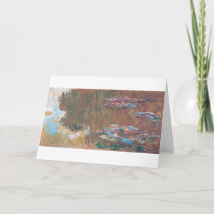 Tarjeta Water Lily Pond en Giverny, Claude Monet