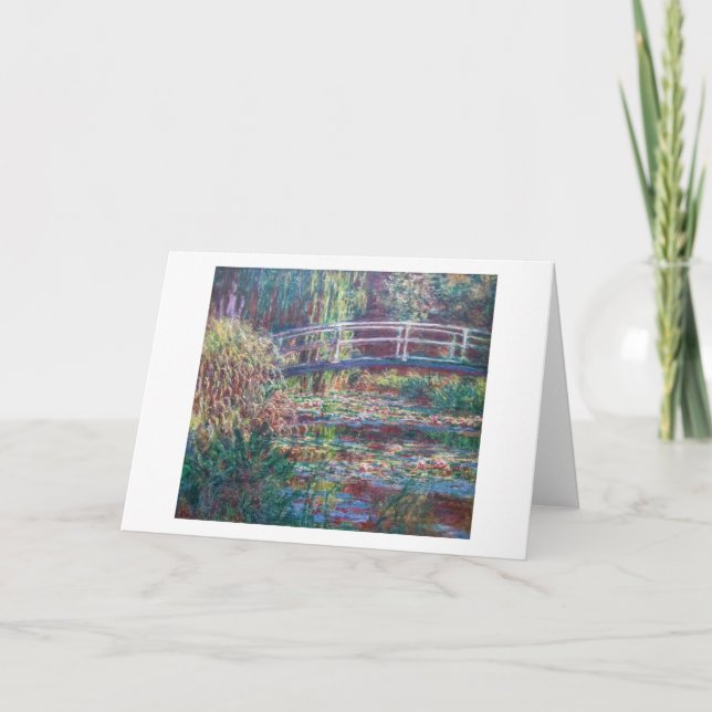 Tarjeta Water Lily Pond (Rosa Harmonie), Monet (Anverso)