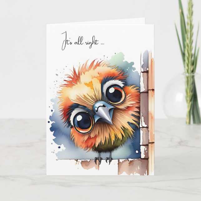 Tarjeta Watercolor Birthday Thinking of You (Anverso)