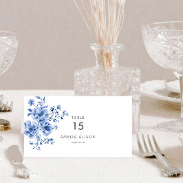 Tarjeta Watercolor Chinoiserie plegable Table Plac