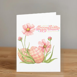 Tarjeta Watercolor Easter Egg Personalized Folded Card