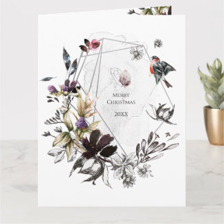 Tarjeta watercolor floral frame