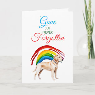 Tarjeta Watercolor Golden Labrador Mascota Loss Sympathy