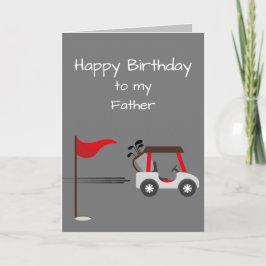 Tarjeta Watercolor Golf Fun Golf Brother Dad