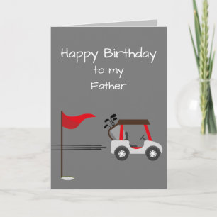 Tarjeta Watercolor Golf Fun Golf Brother Dad