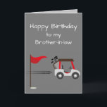 Tarjeta Watercolor Golf Fun Golf Brother-in-law<br><div class="desc">Cute Watercolor Golf Golfer Fun Art para tu cumpleaños de cuñado Perfecto para el que ame el golf</div>