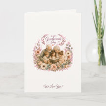 Watercolor Grandparents Day / Abuelos Floral 