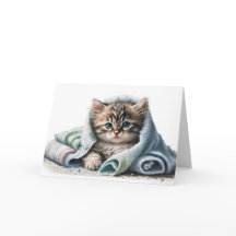 Watercolor Kitten para recuperarse pronto