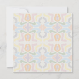 Tarjeta Watercolor Pastel Brushstrokes On Cloud White