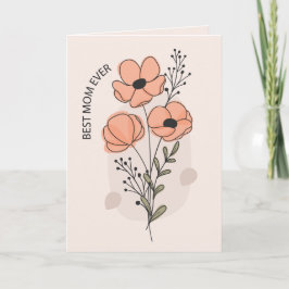 Tarjeta Watercolor Poppy Mother's Day Greeting Card