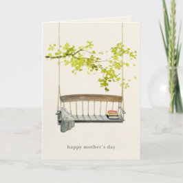 Tarjeta Watercolor Porch Swing Mother's Day Card