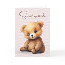 Watercolor Teddy Bear Friendship