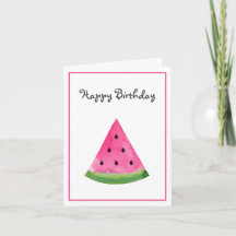 Watercolor Watermelon Wedge
