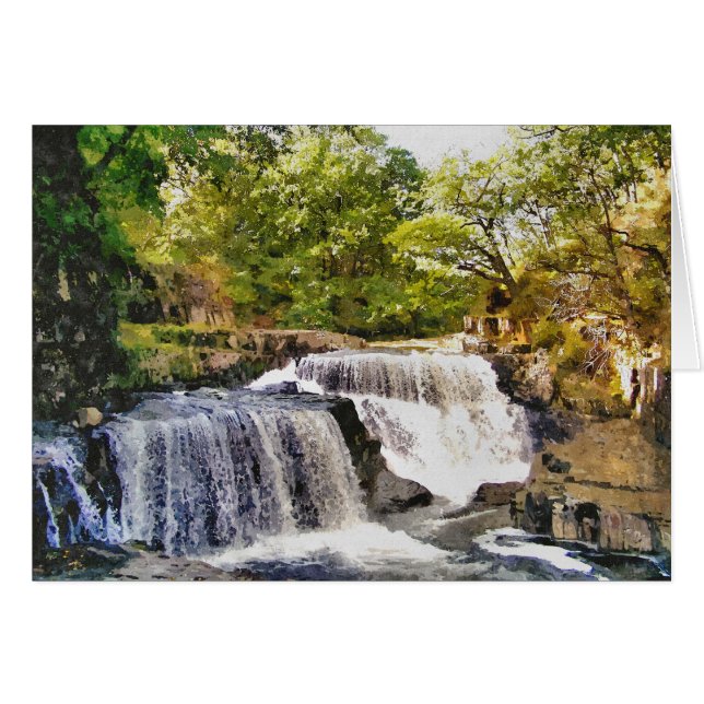 Tarjeta WATERFALL (Anverso (Horizontal))
