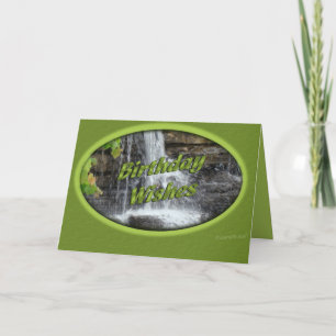 Tarjeta Waterfall Bday-personalizar