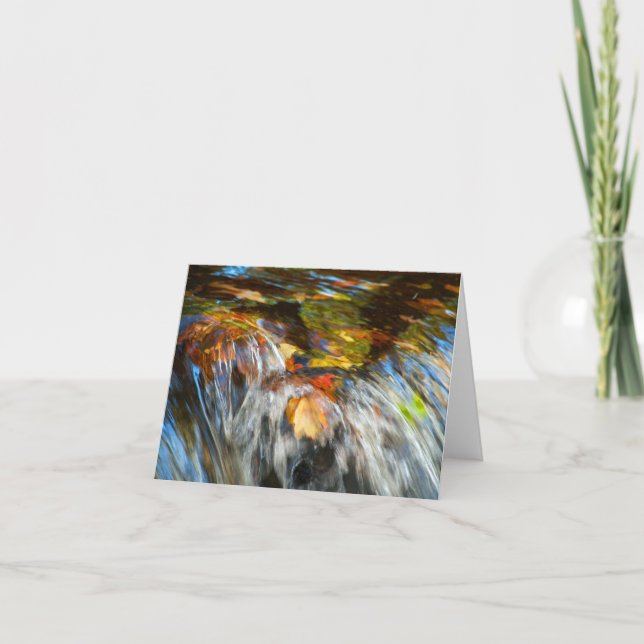 Tarjeta Waterfalling deja Notecard (Anverso)
