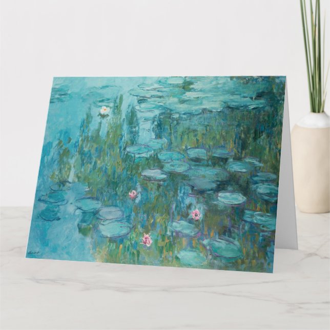 Tarjeta Waterlilies (Claude Monet, 1915) (Anverso)