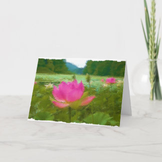 Tarjeta waterlillies