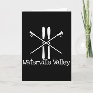 Tarjeta Waterville Valley Rustic esquís bastones de esquí