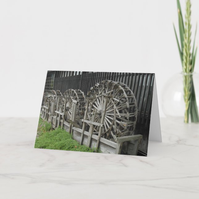 Tarjeta Waterwheels en Japón (Anverso)