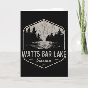 Tarjeta Watts R Lago Tennessee Al Aire Libre Vintage 