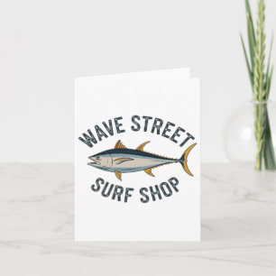 Tarjeta Wave Street Surf Shop Yellow Fin Tuna Graphic Fish