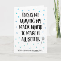 Waving Magic Wand Feen Better Get Well Pronto Card