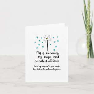 Tarjeta Waving Magic Wand Feen Better Get Well Pronto Card