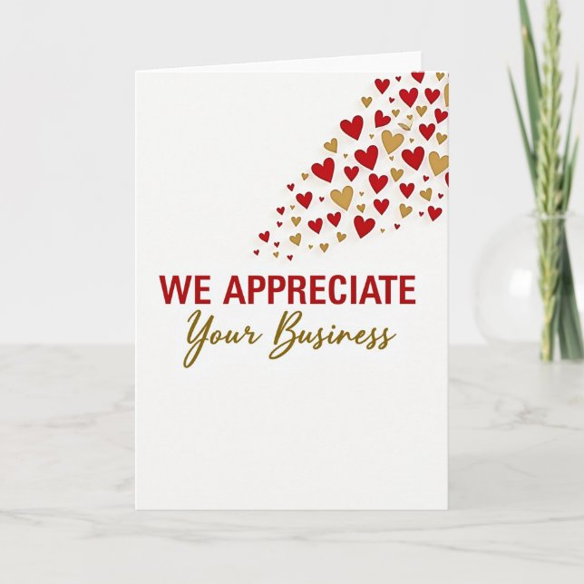 Tarjeta We Appreciate Your Business Card (Anverso)