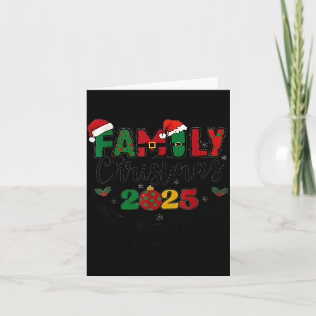 Tarjeta We Are Family Christmas 2025 Making Memories Toget (Anverso)