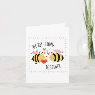 Tarjeta We Bee-long Together Greeting Card