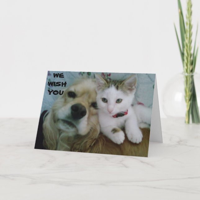 TARJETA WE BOTH WISH "YOU" A VERY HAPPY "BIRTHDAY" (Anverso)