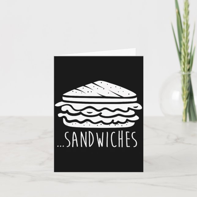 Tarjeta We Finish Each Other's Sandwiches Funny Matching  (Anverso)