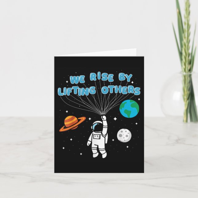 Tarjeta We Rise By Lifting Others Motivational Quote Insra (Anverso)