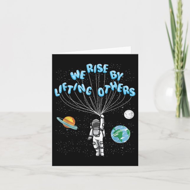 Tarjeta We Rise Motivational Quote - Clic Fit, Short Sleev (Anverso)