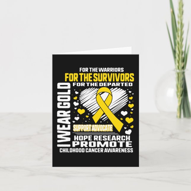 Tarjeta Wear Gold Para Los Guerreros Que Conceden El Cánce (Anverso)