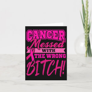 Tarjeta Wear Pink World Cancer Day Gift Pink Ribbon Chemot