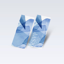 Tarjeta web Boda de formas de acuarela moderna