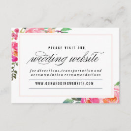 Tarjeta web Bohemian Floral Boda