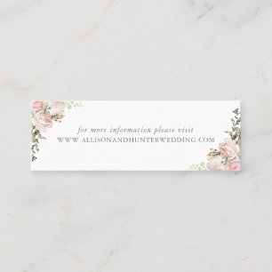 Tarjeta web de Boda floral de primavera