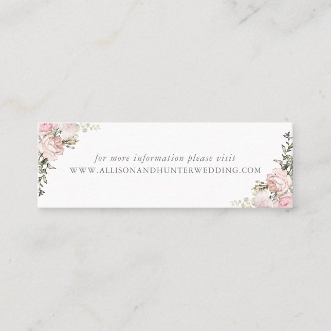 Tarjeta web de Boda floral de primavera (Anverso)