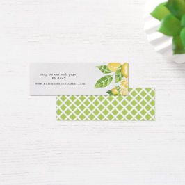 tarjeta web de citrus lemon tree Boda