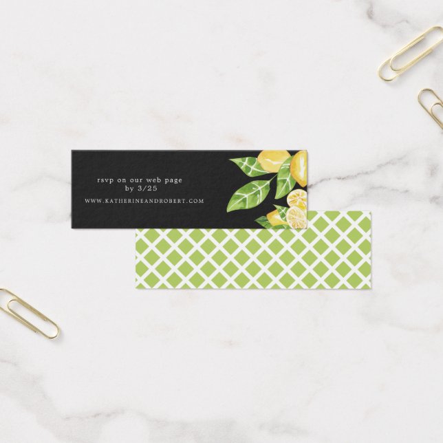 tarjeta web de citrus lemon tree Boda (Oficina)