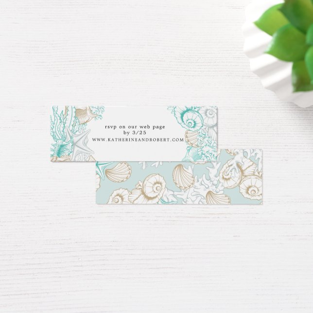 tarjeta web de matrimonio elegante costera costera (Escritorio)