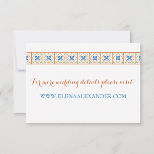 Tarjeta web de mosaico en español de Talavera