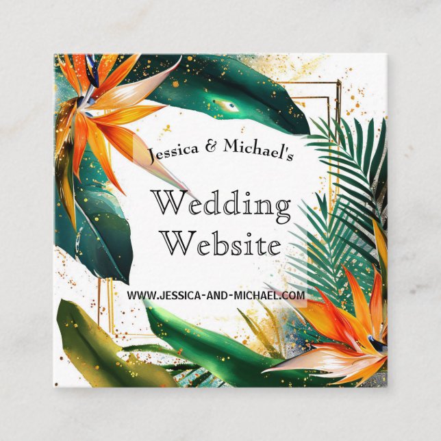 Tarjeta web de pequeños y divertidos pájaros del p (Anverso)