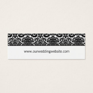 tarjeta web del boda - acento damasco