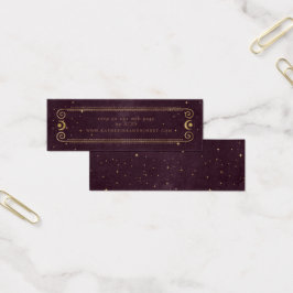 tarjeta web del Boda celestial de oro burgundy
