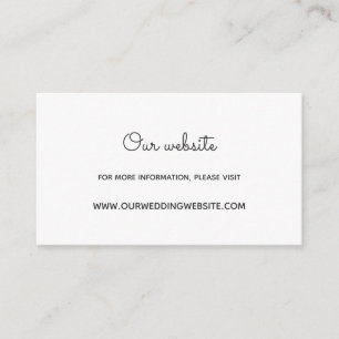 Tarjeta web del boda de flores