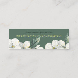 Tarjeta web del Boda Dogwood Blooms